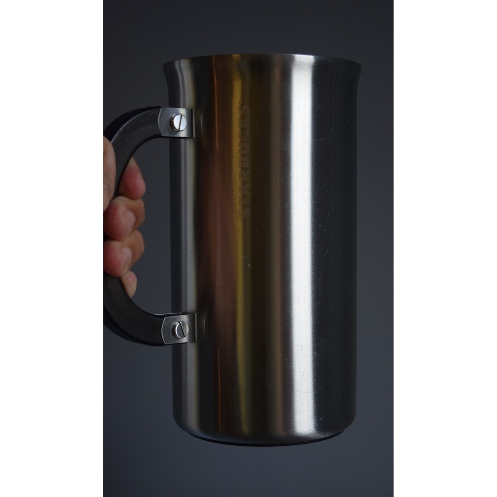 Starbucks Bodum French Press Coffee Maker Silver Stainless Steel Good Industrial